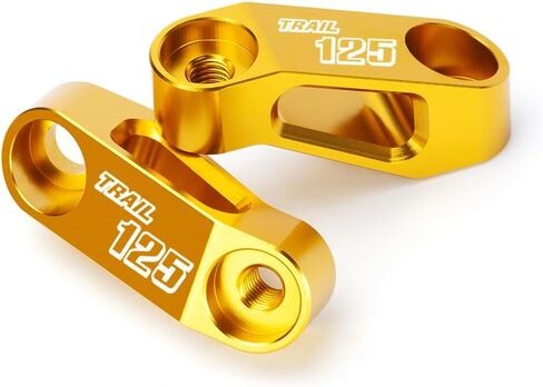 دراجة نارية مرآة الرؤية الخلفية الناهضون تمديدات طقم محوّل متوافق مع H.onda Trail 125 CT125 Hunter Cub 2025 2024 2023 2022 2021 | إكسسوارات CT 125 Trail125 (ذهبي) in Kuwait