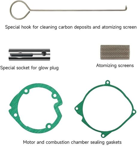 Diesel Heater Glow Plug Repair Kit,12V 5KW 8KW Parking Diesel Heater Glow Ignition Plug Kit with Filter,10PCS Repair Replacement Parts Kits of Diese-l Heate-r Accessories for Car Truck Boat in Saudi Arabia