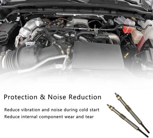 2 قطعة شمعات توهج الديزل لـ 2017-2023 Chevy GMC L5P L5D Duramax 6.6L، يستبدل 12690238 12725202 12679959 GP124، بداية باردة سريعة وحماية المحرك in Kuwait