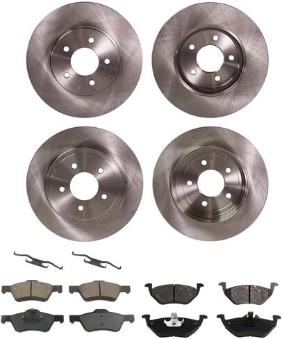 Replacement Brake Disc and Pad Kit (4-Wheel) fits Mercury Mariner 2.3L Hybrid (2005) With Rear Disc Brake in Saudi Arabia