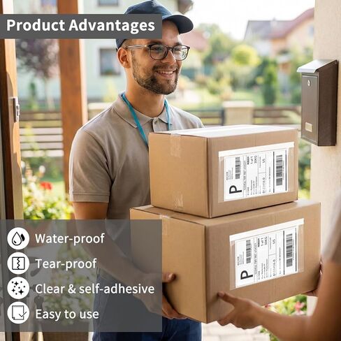 5.5" x 7.5" Shipping Label Sleeves Plastic Envelopes Self-Adhesive Top Loading Packing List Envelopes, Clear Mailing Label Pouch for Packages(50 Pack) in Kuwait