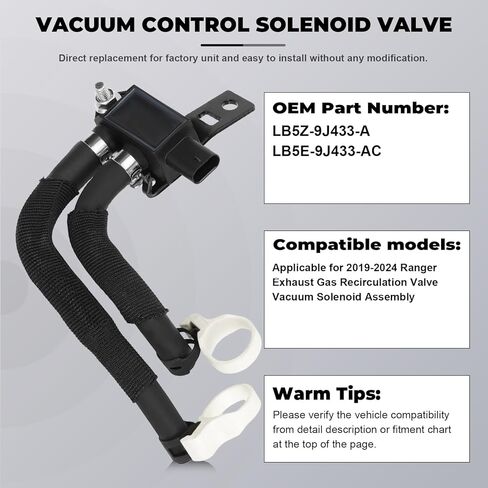 Exhaust Gas Recirculation Valve Vacuum Solenoid Assembly for 2020-2024 Ranger 2.3L Bronco 2021-2024 Explorer 2020-2024 DPFE Sensor Assembly LB5Z-9J433-B LB5E-9J433-AC LB5Z-9J433-A in Saudi Arabia