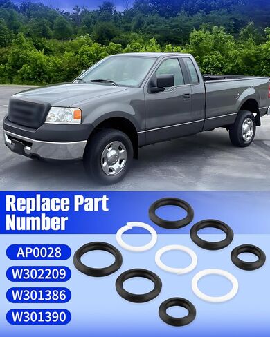 AP0028 طقم سدادة الأنابيب والمنفذ الأمامي مناسب لسلسلة Ford F 2003-2007، Excursion 2003-2007، E Series 2004-2010، 4.5L LCF 2006-2010 استبدل W302209 W301386 W301390 in Saudi Arabia
