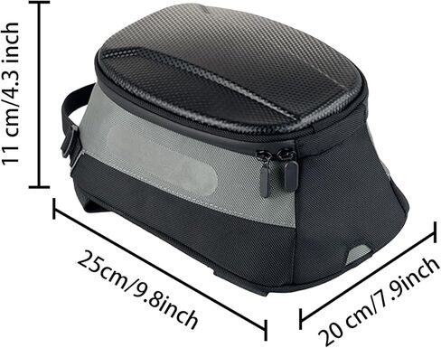 حقيبة خزان مغناطيسي بسعة تخزين 5.5 لتر/1.5 جالون، مصنوعة من النايلون ومادة البولي بروبيلين مقاومة للماء عالمية للدراجات النارية - للخزانات الفولاذية فقط in Kuwait