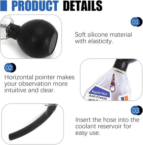 Car Coolant Tester, Dial Type Vehicle Antifreeze Hydrometer Tester, °C and °F Display Automotive Anti-Freeze Battery Liquid Densitometer Testing Tool, Universal for SUV RV Truck in Saudi Arabia