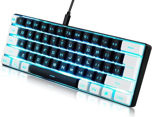Abucow Backlit Mini Keyboard USB Wired Cute Mute Ultra Compact Small Gaming Keyns in Kuwait