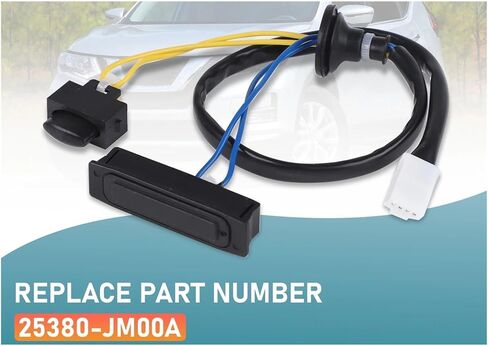 Car Tailgate Switch Trunk Lid Opening Button Fit for Nissan 2.5L 2008-2015 Rear Liftgate 25380-JM00A in Saudi Arabia