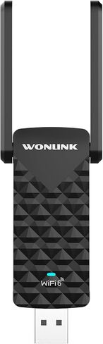 AX1800 USB WIFI 6 Adapter Na1602 ، محول WiFi مزدوج النطاق للكمبيوتر الشخصي على سطح المكتب مع 2 هوائيات ، WPA3 ， MU-MIMO ， 2.4 جيجا هرتز/5 جيجا هرتز USB 3.0 WIFI Dongle متوافقة مع Windows 10/11 in Kuwait