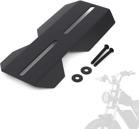 Electric Bike Middle Fender Mudguard Cover Compatible with Ridstar Q20 E-Bike Dirt Bike, Heavy-Duty Iron Splash Guard Front & Rear Accessories (Black) in Kuwait