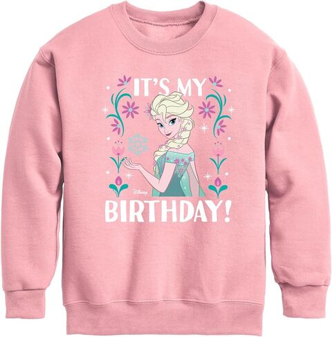 Disney Frozen - Elsa It's My Birthday - Toddler & Youth Crewneck Fleece Sweatshirt in Saudi Arabia