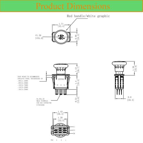 JEENDA Blade Clutch PTO Switch 483957 481687 متوافق مع Scag Cheetah Freedom Z Turf Tiger وTiger Cat Walk Behinds G434G14 1T4G3484TY G419879 in Kuwait