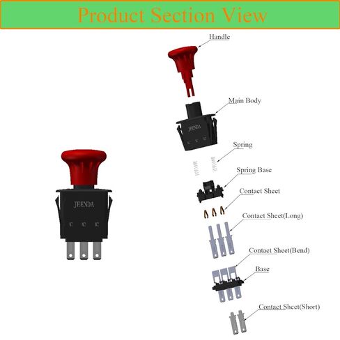 JEENDA Blade Clutch PTO Switch 483957 481687 متوافق مع Scag Cheetah Freedom Z Turf Tiger وTiger Cat Walk Behinds G434G14 1T4G3484TY G419879 in Kuwait