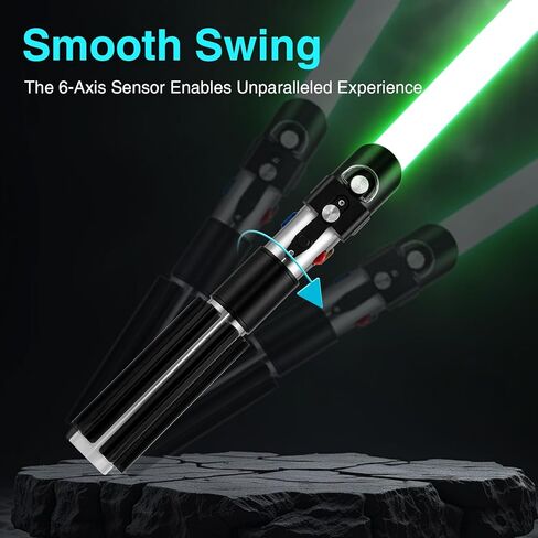 G4E Lightsaber with Bluetooth App, Smooth Swing, 16 Sound fonts, Infinite RGB Colour Change, Motion Control. Upgraded RGB v3.0. Light Saber For Adults and Cosplay. (DV RGB (Duelling)) in Saudi Arabia