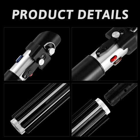 G4E Lightsaber with Bluetooth App, Smooth Swing, 16 Sound fonts, Infinite RGB Colour Change, Motion Control. Upgraded RGB v3.0. Light Saber For Adults and Cosplay. (DV RGB (Duelling)) in Saudi Arabia