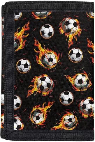 CLOHOMIN Excavators Kids Wallets for Boys Ages 4-18 Trifold, American Flag Trifold Coin Purse Wallet RFID Blocking Wallet with Card Holders in Kuwait