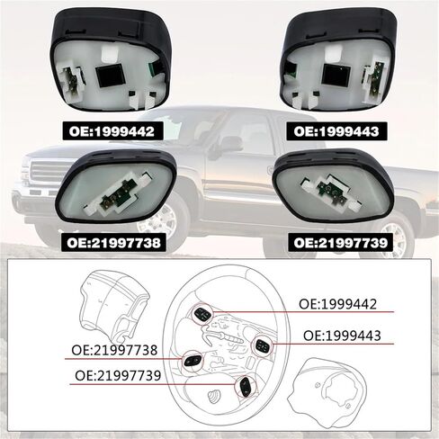 Compatible for Chevy Wheel Regulator Buttons Avalanche seek Volume Volume Control Switch in Kuwait