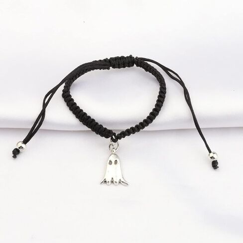 WSNANG Halloween Wish Bracelet Ghost Skeleton Bat Spider Witch Charm Wish Bracelet Halloween Party Favor Halloween Card Gift in Saudi Arabia