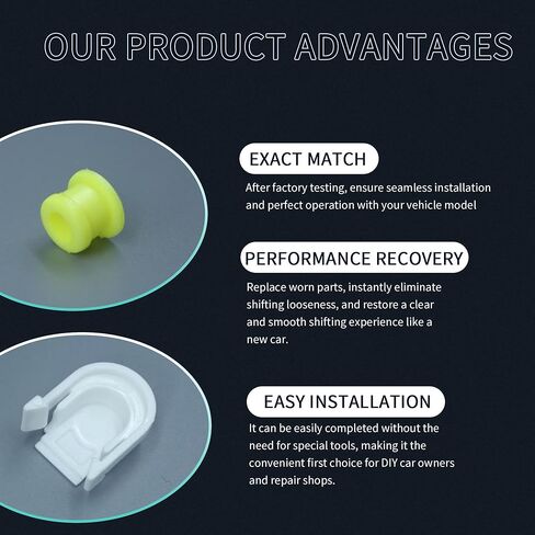 جلبة كابل ناقل الحركة وغطاء KV6Z-7K340-A متوافق مع Ford Edge 2015-2018، Fusion 2013-2016، Escape 2013-2019، Transit Connect 2013-2021، C-Max 2013-2018، يستبدل DG9Z-7S004-A in Kuwait