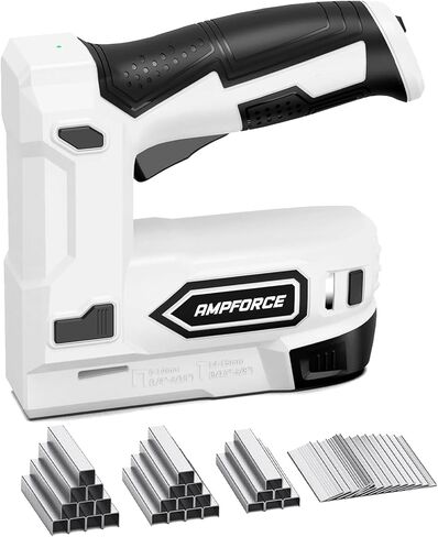 مسدس دبابيس كهربائي JT21، دباسة كهربائية 2 في 1 ليثيوم أيون، مجموعة أدوات تثبيت المسامير اللاسلكية 4 فولت مع مسامير دبابيس، شاحن USB، أداة معالجة الطاقة للتنجيد، إصلاح المواد، النجارة، DIY in Kuwait