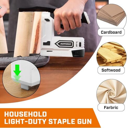 مسدس دبابيس كهربائي JT21، دباسة كهربائية 2 في 1 ليثيوم أيون، مجموعة أدوات تثبيت المسامير اللاسلكية 4 فولت مع مسامير دبابيس، شاحن USB، أداة معالجة الطاقة للتنجيد، إصلاح المواد، النجارة، DIY in Kuwait