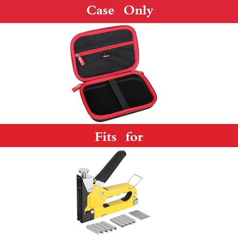 Mchoi حافظة صلبة مناسبة لـ YEAHOME 4-in-1/ for Craftsman Pushfire/For Dewalt 2 in 1 (DWHT80276) مسدس دباسة، حافظة واقية لمسدس التيلة والدبابيس والإكسسوارات، أحمر in Kuwait