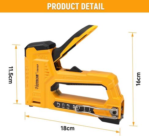 مسدس تدبيس من الألومنيوم 5 في 1 من Hoteche، يناسب T50/T25/T20/Esco 300/PIN 18GA، أصفر وأسود in Kuwait