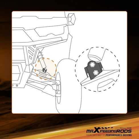 طقم رفع maxpeedingrods 2 بوصة لـ Can-Am Defender 500 800 1000 HD5 HD8 HD10 XMR Max HD10 2016-2022، طقم رفع خلفي أمامي لـ UTV ATV in Saudi Arabia