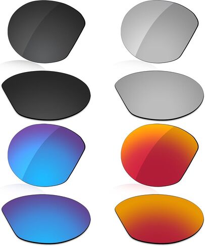 استبدال العدسات المستقطبة عالية التأثير لنظارات Oakley Meta HSTN OW8002 AI - أسود داكن + كروم فضي + أحمر ناري + أزرق ثلجي in Saudi Arabia