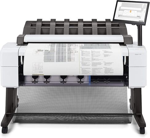 طابعة HP Designjet T2600dr Postscript Inkjet كبيرة الحجم - تتضمن طابعة وماسح ضوئي وناسخة - عرض طباعة 36 بوصة - ملونة in Kuwait