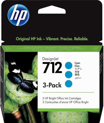 طابعة HP DesignJet T630 مقاس 36 بوصة لاسلكية كبيرة الحجم وطابعة نفث الحبر الحرارية الملونة، إصدار 2025، حزمة تحتوي على 3 ألوان وحزمة حبر أسود سعة 80 مل، وبكرة ورق غير لامعة in Kuwait