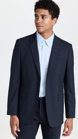 Theory Men's Chambers Stretch Wool Blazer, Navy, L in Saudi Arabia