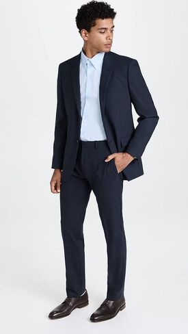 Theory Men's Chambers Stretch Wool Blazer, Navy, L in Saudi Arabia