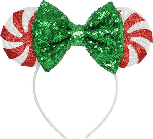 عصابة رأس بروك + باي لامعة على شكل أذن الفأر - ميني آذان وميكي آذان - عصابات رأس على شكل فيونكة للبالغين - آذان تنكرية للأطفال والكبار in Kuwait