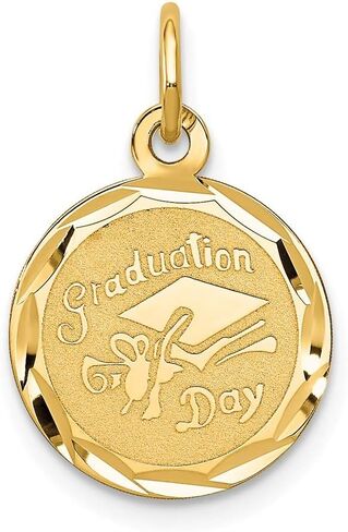 Jewels By Lux 14K Yellow Gold Graduation Cap Charm in Saudi Arabia