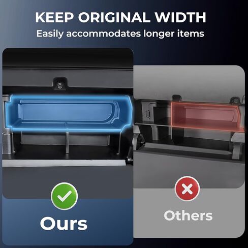 منظم فواصل صندوق القفازات متوافق مع Toyota Tacoma 2024 2025 2026 (الجيل الرابع تاكوما)، الملحقات الداخلية لحجرة صندوق القفازات وفواصل تخزين لـ 2024-2026 Tacoma، أسود in Kuwait