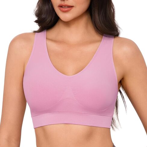 Seamless Wireless Bra for Women, No Padding No Wire Comfort Bra, Full Coverage Everyday Bra for Daily Wear & Light Activity in Saudi Arabia