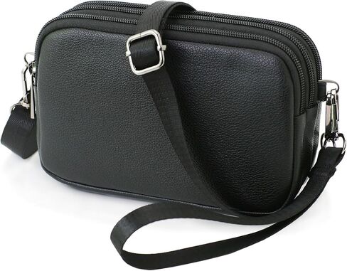 Small Wristlet Wallet for Women, 3-Zip RFID Crossbody Phone Purse in Kuwait