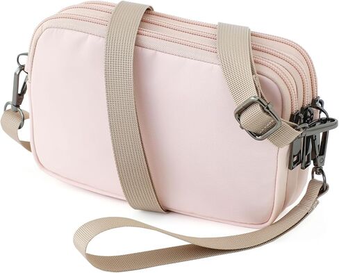 Small Wristlet Wallet for Women, 3-Zip RFID Crossbody Phone Purse in Kuwait