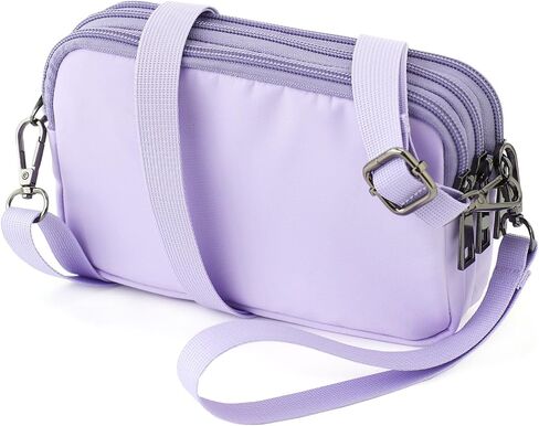 Small Wristlet Wallet for Women, 3-Zip RFID Crossbody Phone Purse in Kuwait