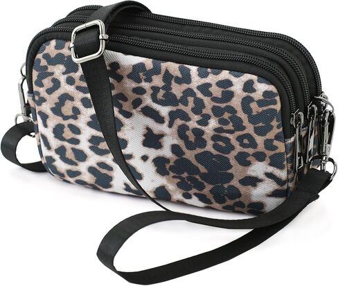 Small Wristlet Wallet for Women, 3-Zip RFID Crossbody Phone Purse in Kuwait