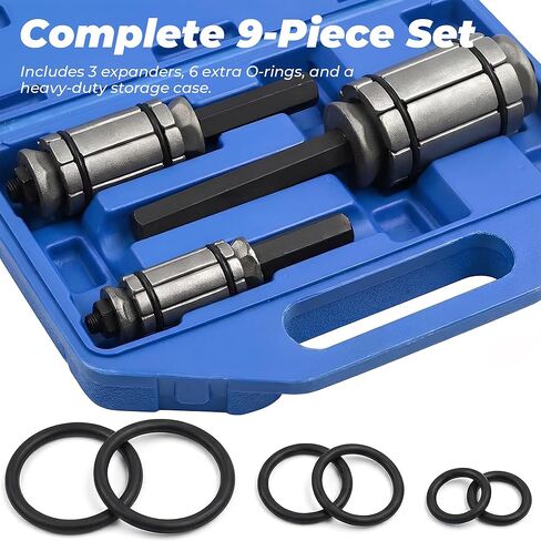 3 PCS Exhaust Pipe Expander Tool, Steel Exhaust Expander, 1-1/8" to 3-1/2" Pipe Stretcher Kit Extension Spreader Kit, for Vehicles and Trucks Tail Pipe in Kuwait