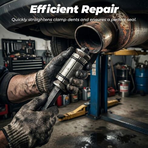 3 PCS Exhaust Pipe Expander Tool, Steel Exhaust Expander, 1-1/8" to 3-1/2" Pipe Stretcher Kit Extension Spreader Kit, for Vehicles and Trucks Tail Pipe in Kuwait