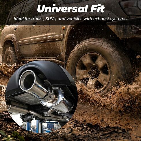 3 PCS Exhaust Pipe Expander Tool, Steel Exhaust Expander, 1-1/8" to 3-1/2" Pipe Stretcher Kit Extension Spreader Kit, for Vehicles and Trucks Tail Pipe in Kuwait