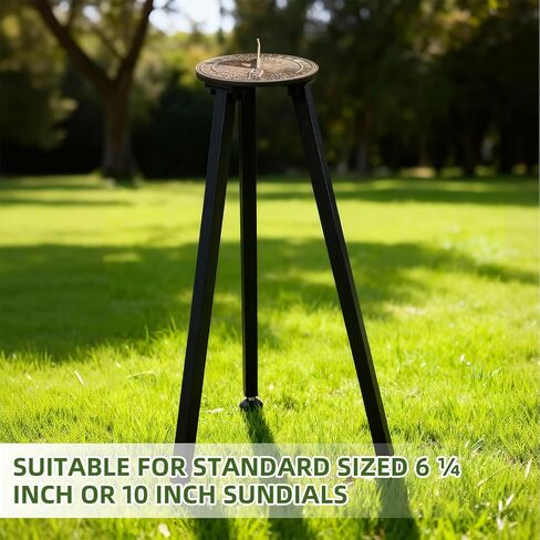 Blulu Metal Foundry Outdoor Plinth Sundials Pedestal Home & Outdoor 22" Garden Sundial Stand(Sundial NOT Included) in Saudi Arabia