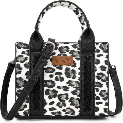 Wrangler Mini Tote Bag for Women Cow Print Western Crossbody Purse in Kuwait