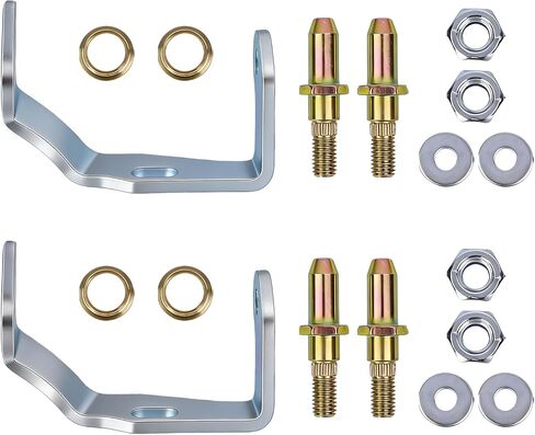 Door Hinge Pin and Bushing Kit Front Driver Side Compatible with 1999-2007 Chevrolet Silverado GMC Sierra Yukon Cadillac Direct Replacement for 38456 6038456 89025539 Fits LH Front Upper Lower in Saudi Arabia