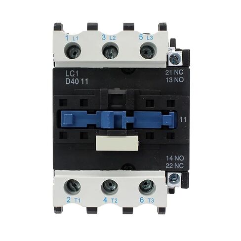 LC1-D40 موصل مغناطيسي صناعي، 40A 3-Pole NO/NC، مرحل حماية محرك ملف AC/DC، موديل D4011 in Kuwait