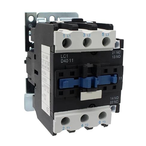 LC1-D40 موصل مغناطيسي صناعي، 40A 3-Pole NO/NC، مرحل حماية محرك ملف AC/DC، موديل D4011 in Kuwait