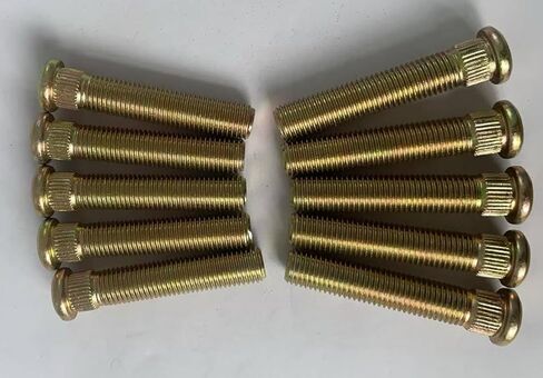 10 قطع مسمار عجلة ممتدة 1007708 M12x1.5 2.5 بوصة. استبدال الطول لجنرال موتورز شيفروليه كامارو كورفيت، فورد فيوجن إسكيب فوكس فييستا ترانزيت كونكت كورير in Kuwait