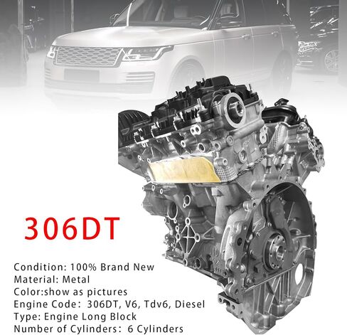 MAD HORNETS Long Block Engine Assy For Land Rover Range X250 306DT 3.0T Tdv6 Diesel 2009-2021 New Type in Kuwait